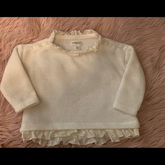 Gymboree Baby Girl Ruffle Edge Sweater - Picture 2 of 2